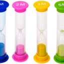 I-MART Plastic Sand Timer Sandglass Hourglass Sand Clock Timer 30 sec, 1 min, 2 mins, 3 mins, 5 mins, 10 mins (Pack of 6)