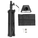 Rectangular Satellite Tripod Portable Metal Mount Stand Kit Adjustable Height with Pipe Adapter for Gen 3 Roof Camping RV Travel Courtyard