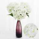 3Pcs 21 Hydrangea Artificial Flowers, Large Real Touch Hydrangea, Lifelike Faux White hydrangeas, Fake Hydrangea Stems Perfect for Home Decor, Wedding, Party, Christmas,Centerpiece Decor- White