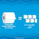 Cottonelle Ultra Clean Toilet Paper with Active CleaningRipples Texture, Strong Bath Tissue, 24 Family Mega Rolls = 132 Regular Rolls (4 Packs of 6) (353 sheet (Pack of 24))
