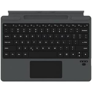 Qulose Surface Pro 9 Keyboard, Detachable Wireless Bluetooth Keyboard for Microsoft Surface Pro 8/9/X, with Built-in Rechargeable Battery/Multi-Gesture Touchpad