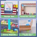 Double Side Alphabet Magnet Maze Toys, Alphabet & Number Puzzle Toddler Toys for Ages3-6 for Boys and Girls