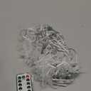 LED Christmas Curtain Lights,Snowflake Lights Decorations with Remote Control,USB Powered 24 Snowflakes 120 LEDs Window String Lights with 8 Modes Decor Christmas Wedding Party Wall Home Decor (Warm White)