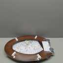 Elongated Toilet Seat Natural Wood Toilet Seat with Zinc Alloy Hinges, Easy to Install also Easy to Clean, Anti-pinch Marble Toilet Seat by Angol Shiold (Elongated, Green Marble)