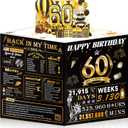 60th Birthday Cards for Women Men, 3D Pop Up 60th Birthday Gift Ideas for Grandma Mom Dad, Funny 60 Year Old Birthday Decorations for Husband Wife Parents Him Her, Jumbo Back In 1966