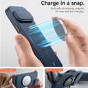 SURITCH for Google Pixel 9/9 Pro Phone Case, Compatible with MagSafe, Protective Cover with Camera Cover & Adjustable Metal Kickstand for Pixel 9/9 Pro -Dark Blue