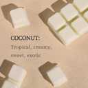 LETINE Wax Melts 2.5oz(1 Pack), Coconut Scented Wax Melts, 100% Soy Wax Melts Wax Cubes with All- Natural Strong & Non Toxic Essential Oil for Warmer, Gifts Set for Home Fragrance/Spa Aromatherapy