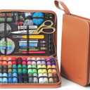 Cebelo Large Sewing Kit for Adults: 232 Pcs Sewing Supplies for Hand Mending Clothes Emergency Repair for Home Travel Dorm - 2026 Christmas Gifts for Mom Grandma Students Beginner (Brown)