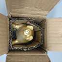 Golden Pig Statue, Animal Figurine Home Decor, Pig Sculpture for Home Office Desktop Bookshelf
