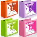 Sinload 4 Pcs 6 Inch 3 Ring Binders, Multicolored View Binder with Pockets