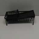 Moforoco Extra Large Sponge Holder for Kitchen Sink Organizer Caddy, Dish Brush Scrubber Holder,Stainless Steel Sink Box Utensil Holder,Soap Dispenser Set Tray Counter Accessories & Storage Rack (Black)