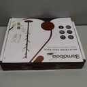 Wooden Freestanding Coat Tree with 4 Height Options and 9 Hooks, Sturdy Coat Rack Stand for Clothes/Bags/Hats, Easy Assemble Save Space Coat Rack for Entryway, Bedroom, Office, Narrow Place (Brown)