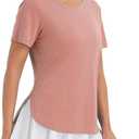 baleaf Women's Short Sleeve T Shirts Tops Running Shirts Sun Protection (XL)