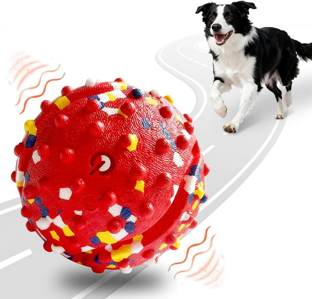 Interactive Dog Toys, Rechargeable Dog Ball, Automatic Moving Toy for Small Medium Dogs, Indoor Outdoor Exercise, Chew Resistant Design to Keep Busy