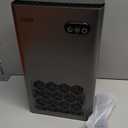 ToLife Dehumidifiers for Home, 1000 sq.ft Dehumidifier for Bedroom Bathroom Basement with 95 OZ Water Tank, Auto Shut Off 7 Colors LED Light, Gery