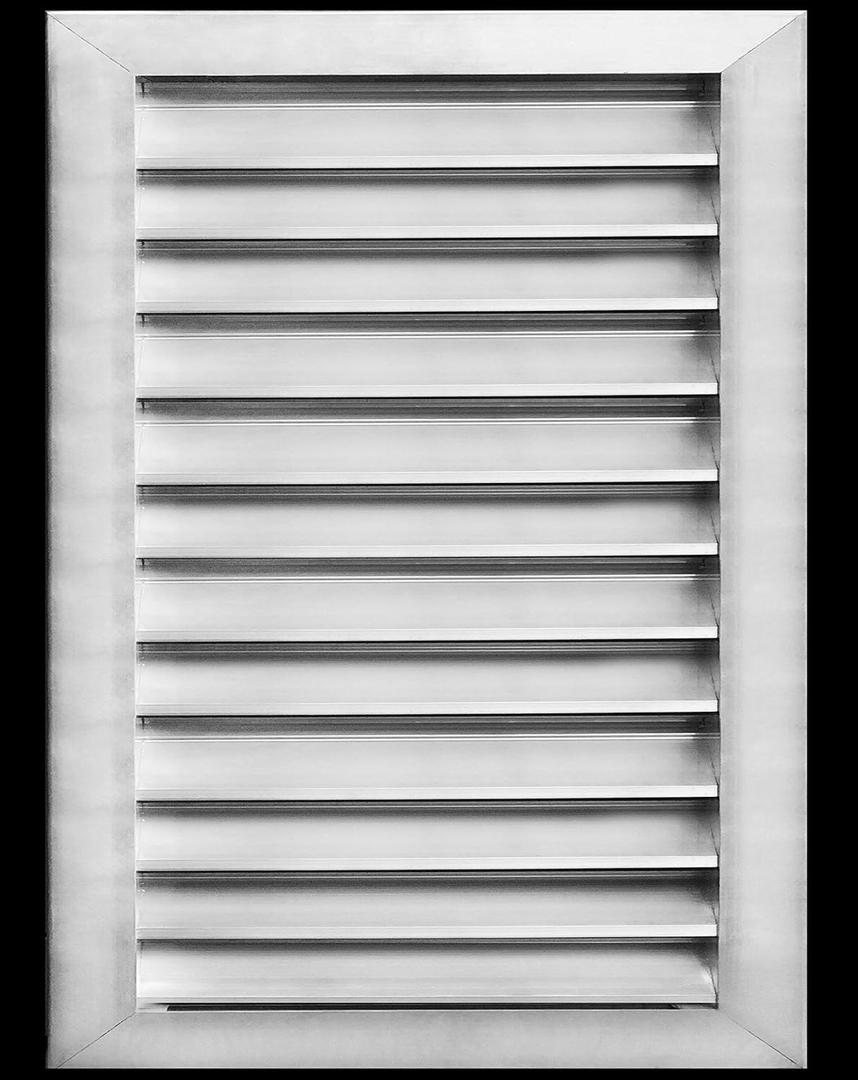 HVAC Premium 20"W x 26"H Aluminum Exterior Gable Louver Vent for Walls & Crawlspace - Weather-Resistant Air Grille with Screen Mesh - [Outer Dimensions 21.75"W x 27.75"H]