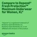 Postpartum Incontinence Underwear for Women, Maximum Absorbency, Leak Protection, Disposable, Odor Control, Comfortable, X-Large, Lavender, 45 Count (3 Packs of 15)