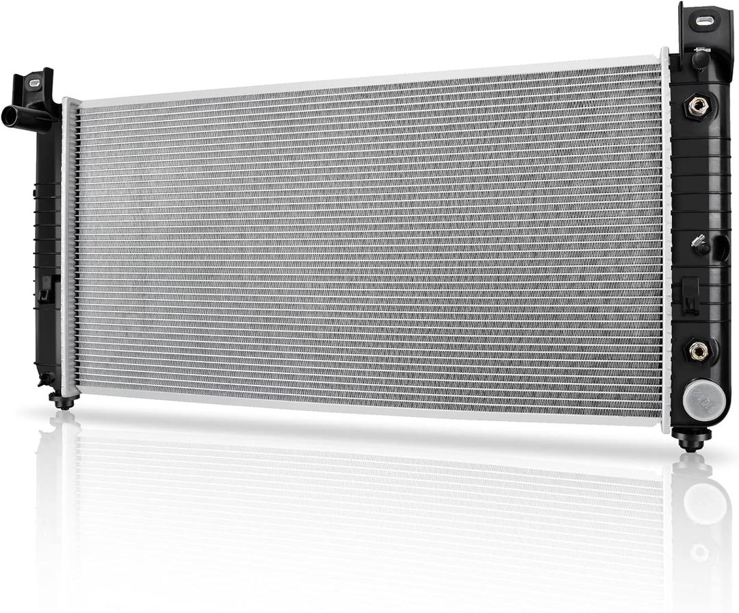 DWVO 34 Inch Core Radiator Compatible with Chevy Silverado Suburban Tahoe Cadillac Avalanche Escalade GMC Yukon Sierra Hummer H2 4.3L 4.8L 5.3L 6.0L 6.2L DWRD1004