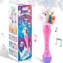 ArtCreativity Unicorn Bubble Wand, Light Up Unicorn Bubbles for Kids Ages 1-3, Bubble Blower for Toddlers with LED & Sound, Bubble Machine Great Gift Idea, Party Favor, Include Solution & Batteries