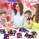 24 Pack Valentines Day Gifts for Kids Classroom LED Invisible Ink Pen with Valentines Cards for Kids School, Spy Pen Magic Gifts Valentines for Class Exchange Cards Prizes Party Favors for Boys Girls