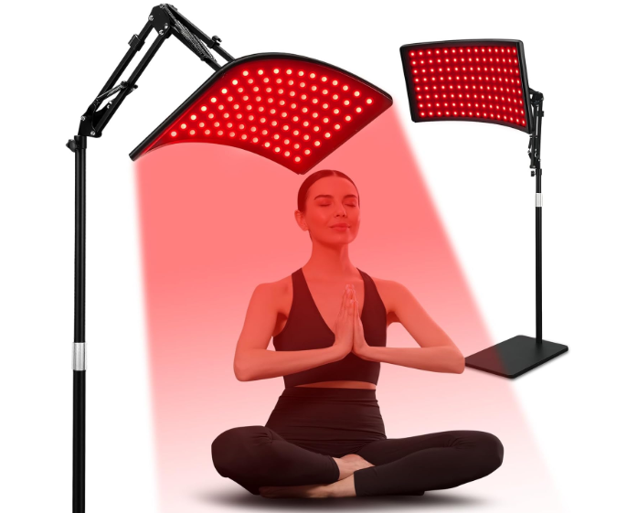 Red Light Therapy for Face and Body, Red Infrared Light Therapy Lamp with Stand Led 660nm Red Light-Therapy& 850nm Infrared Light Device for Body