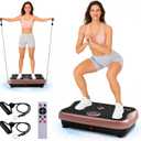 Vibration Plate Exercise Machine, Full Body Workout Vibrating Plate for Lymphatic Drainage Weight Loss, 460 Lbs Capacity Shake Platform with 300 speeds for Women Men
