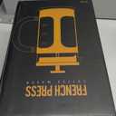 BAYKA French Press Coffee Maker, Large 304 Stainless Steel Coffee Press, Cold Brew Heat Resistant Thickened Borosilicate Coffee Pot for Camping Travel Gifts, 34 Ounce, Dark Pewter