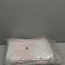 KICMOR Light Pink and White Rugs for Bedroom Girls, 4x6 Fluffy Fuzzy Checkered Shag Area Rug Shaggy Bedside Carpet, Soft Plush Cute Rug for Toddler Kids Baby Nursery Teen Dorm Living Room Home Decor