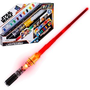STAR WARS Power Crystal Lightsaber, 7 Colors & 10 Crystals, 50+ Color-Changing Combinations, Lights & Sounds, Toys for Boys & Girls Ages 4+
