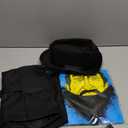 Abraham Lincoln Costume - 3 Pcs Black Top Hat Set with Authentic Beard and Traditional Bowtie - Historic Presidents Day Costume for Adults