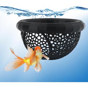 1PC Fish Feeding Ring - Floating Aquarium Feeder & Betta Fish Tank Ring, Black 2.63' 'Feeding Circle for Fish Tank Decor - Floating Betta Hammock & Fish Feeding Station Floating Hammock Shrimp Shelter