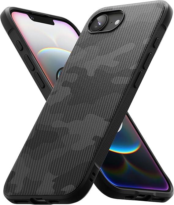 Ringke Onyx for iPhone 17e Case and iPhone 16e Case [Feels Good in The Hand] Oil & Dirt Resistant, Individual Lens Covers for Cameras, Non-Slip Enhanced Grip Lightweight Cover - Camo Black