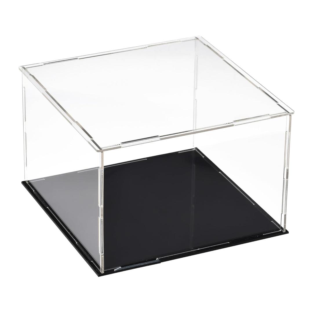 Uxcell Acrylic Clear Display Case Box Dustproof Protection Showcase Cube Collectibles Show Box 5.9x5.9x3.9inch