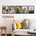 A4 Picture Frame 5 Pack, Classic Black 8.3x11.7 Photo Frame for Horizontal or Vertical Wall Mounting