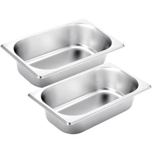 2 Pcs Loaf Pans for Baking Bread 9.5 x 5 Inch Stainless Steel Bread Loaf Pans Baking Pan Bakeware for Bread Casseroles Vegetables Dishwasher Safe