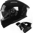Crown Racing Motorcycle Modular Full Face Helmet Flip up Dual Visor DOT Approved Adult Helmets FL900