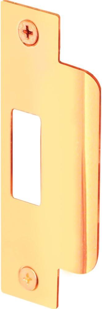 Prime-Line U 9428 Commercial ASA Door Strike, Brass Plated Steel (Single Pack), U 9428