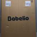 Babelio 36" Tall Dog Gate PressGuard C5, 26-40" Wide Auto Close Baby Gate, Pressure Mounted Metal Pet Gate, Easy Install No Drilling, No Tools Needed, with Wall Protectors and Extension Kits, White