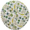 18 Inch Round Pillow Cover Only Floor Cushion Covers Seating Pillows For Adults Kids Poufs Mandala Seats Case Hippie Cushions Cases Boho Living Room (18 Pillow Cover ,Without Filler)
