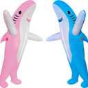 2 Packs Inflatable Shark Costume Blow up Shark Fancy Dress Suit for Adult/Halloween/Birthday/Cosplay Party