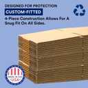 BOX USA Moving Box 40"L x 3 1/2"W x 60"H, 1-Pack TV Sized Corrugated Cardboard Box for Shipping, Mailing, Packing, Packaging and Storage