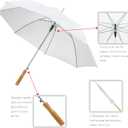 Wedding Umbrella - 48" Umbrella - Manual Open - 7 Pack (White)