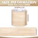 Zonon 65 Feet Wood Bulletin Board Border, 1 Roll Straight Trim, 7.87"L x 2.99"W