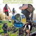 Hydration Bladder, Water Bladder for Hiking Backpack, BPA-Free Leak Proof Water Reservoir Storage Bag, Water Pouch Hydration Pack for Camping Cycling Running, 3L Water Bladder - Military Green