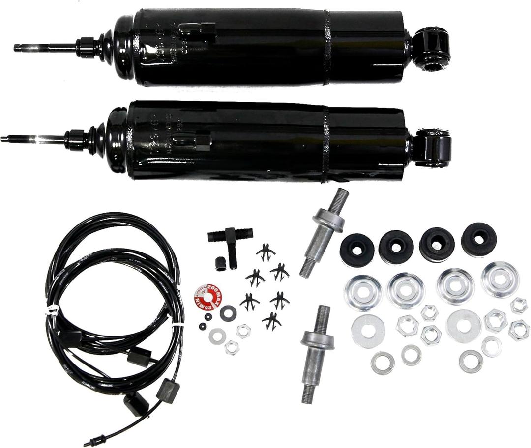 Gabriel 49205 HiJackers Rear Adjustable Air Shock Absorbers Fits American Motors; Chevrolet; Ford; Lincoln; Mercury Cougar, Marauder, Montego, Monterey, Voyager; Oldsmobile; Toyota Sienna (1 Pair)