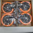 6 Inch Heavy Duty Caster Wheels Load 3000 Lbs with Brake Safety Dual Locking No Noise Wheels Swivel Casters Set of 4 (Free Screws)