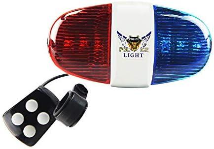 Kids Bike Police Sound Light - Oumers Electronic Horn Bike LED Light, Christmas Birthday Gift New Year Present for Your Children (Batteries Not Included)