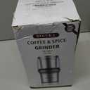 Secura Electric Coffee Grinder and Spice Grinder with 2 Stainless Steel Blades Removable Bowls