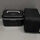 ikuchelife Heated Lunch Box, 6.5-Cup&18000mAh Cordless Electric Lunch Box with Scheduled Heating, 1.5L Rechargeable Portable Food Warmer with Digital Display for Work, Travel, Office, Camping（Black）