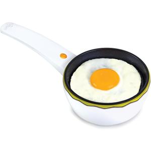 Mini Electric Fry Pan  Fun Egg Shape  Non-Stick Coating, Easy to Clean  Great for Families, Kids, Dorms, Apartments, RVs  Gift for Holidays, Birthdays, Weddings